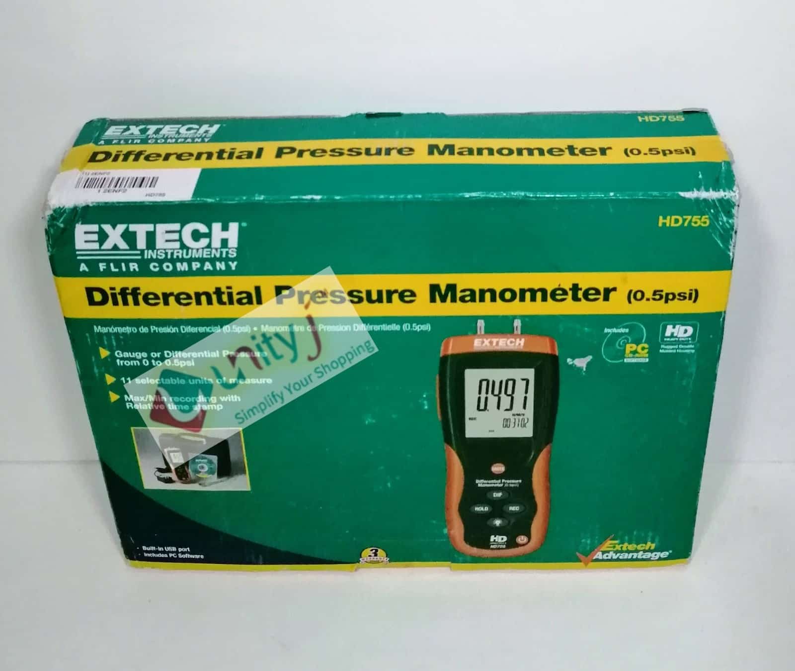 Extech Hd Psi Manometer And Pressure Meter Unityj Uk