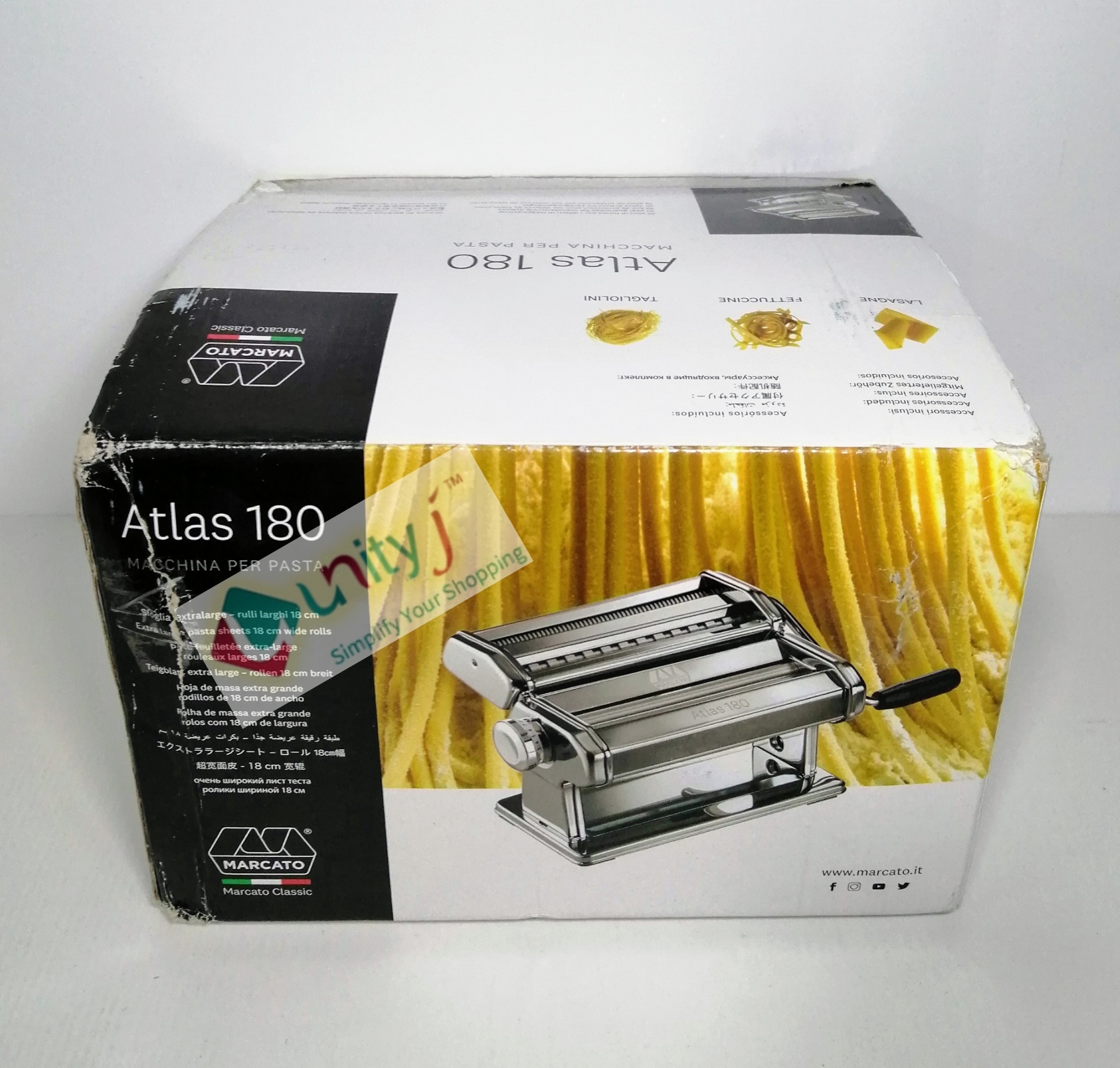 Marcato Atlas 180 Macchina Per Pasta Machine Chrome – Tavola Italian Market