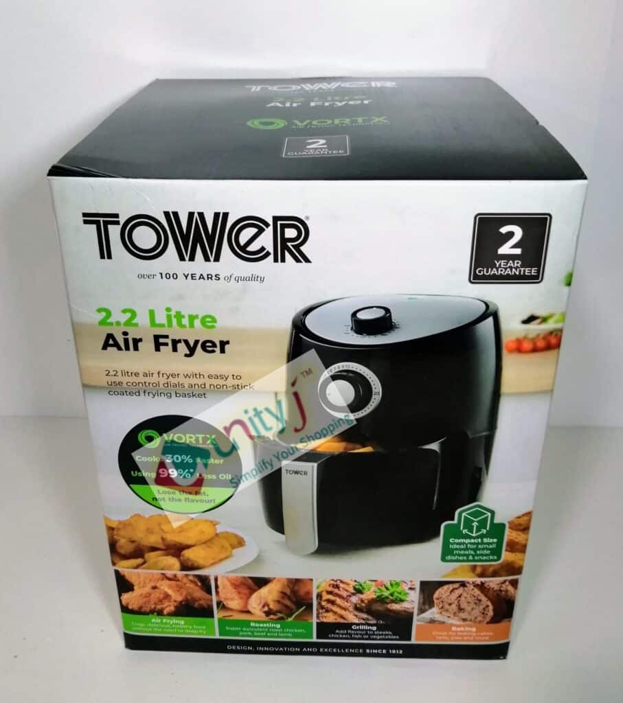 Tower T17023 Vortx Manual Air Fryer Oven With Rapid Air Circulation And ...