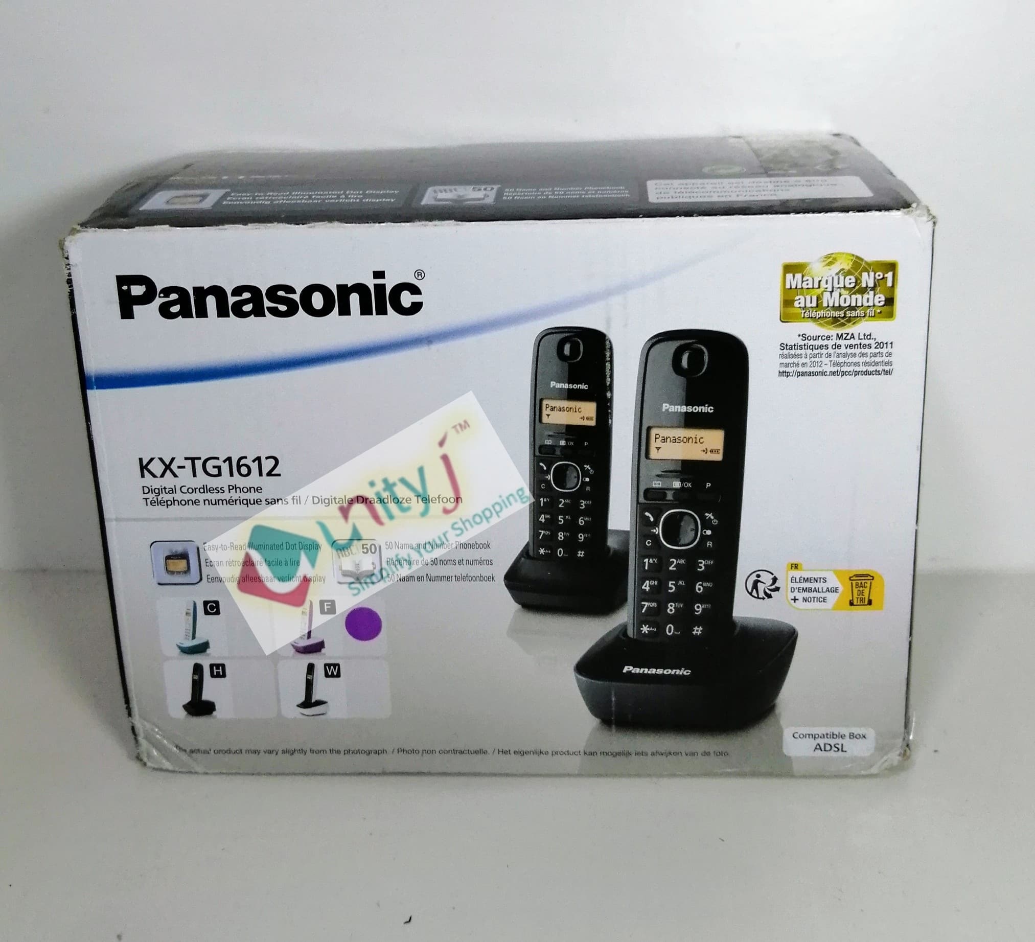 Panasonic KX-TG1612FRF DECT Cordless Duo Telephone Without Answerering ...